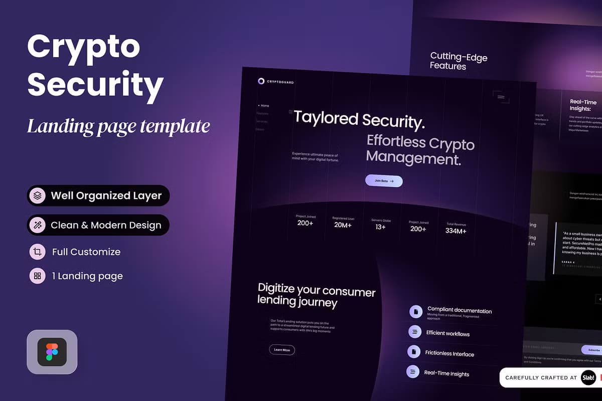 Crypto Security Web3 Landing Page
